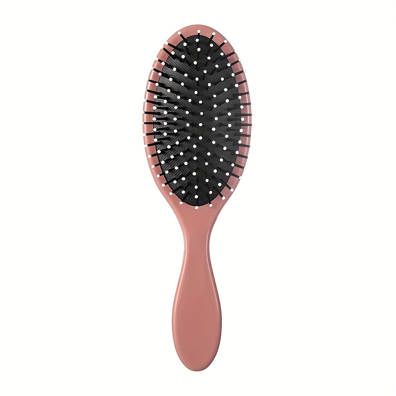 TEMU Brosse à cheveux ovale Morandi, brosse de massage du cuir portable avec sac à air, outil anti-nœuds pour créer des cheveux volumineux et démêler
