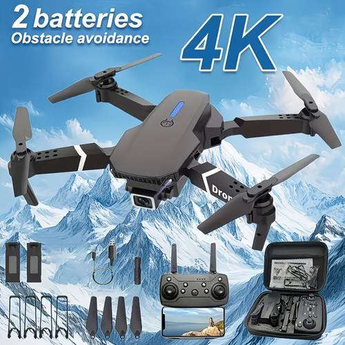 2025 new professional rc with 2 batteries double folding rc height hold remote control holiday gift for indoor and outdoor christmas and thanksgiving day gift usb charging abs material 4k video resolution