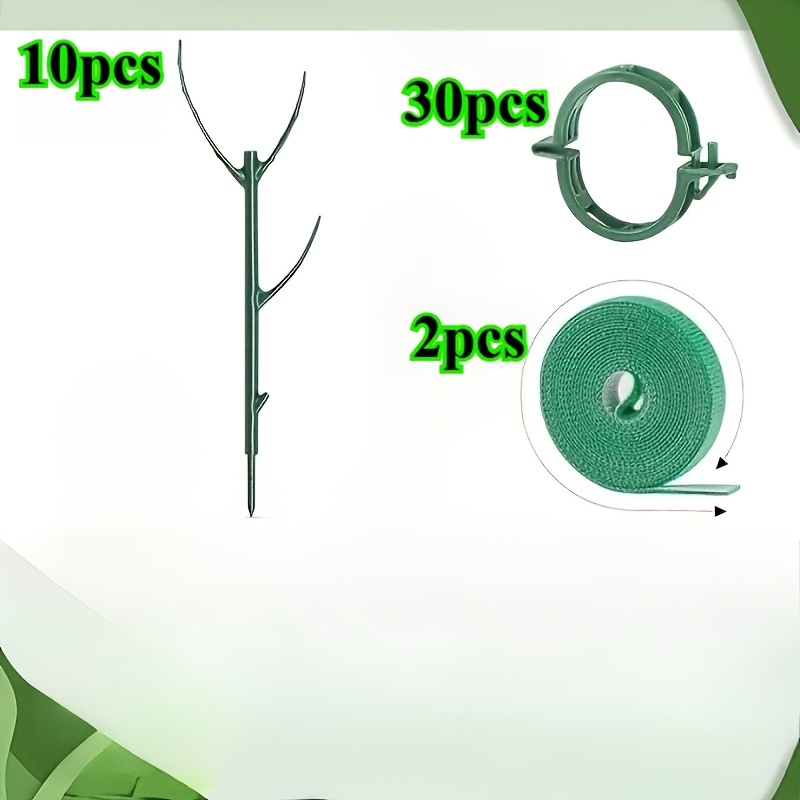 TEMU 10 pezzi di supporti per piante, pali alti impilabili con e , progettati per il supporto del di piante rampicanti - Supporti da giardinaggio