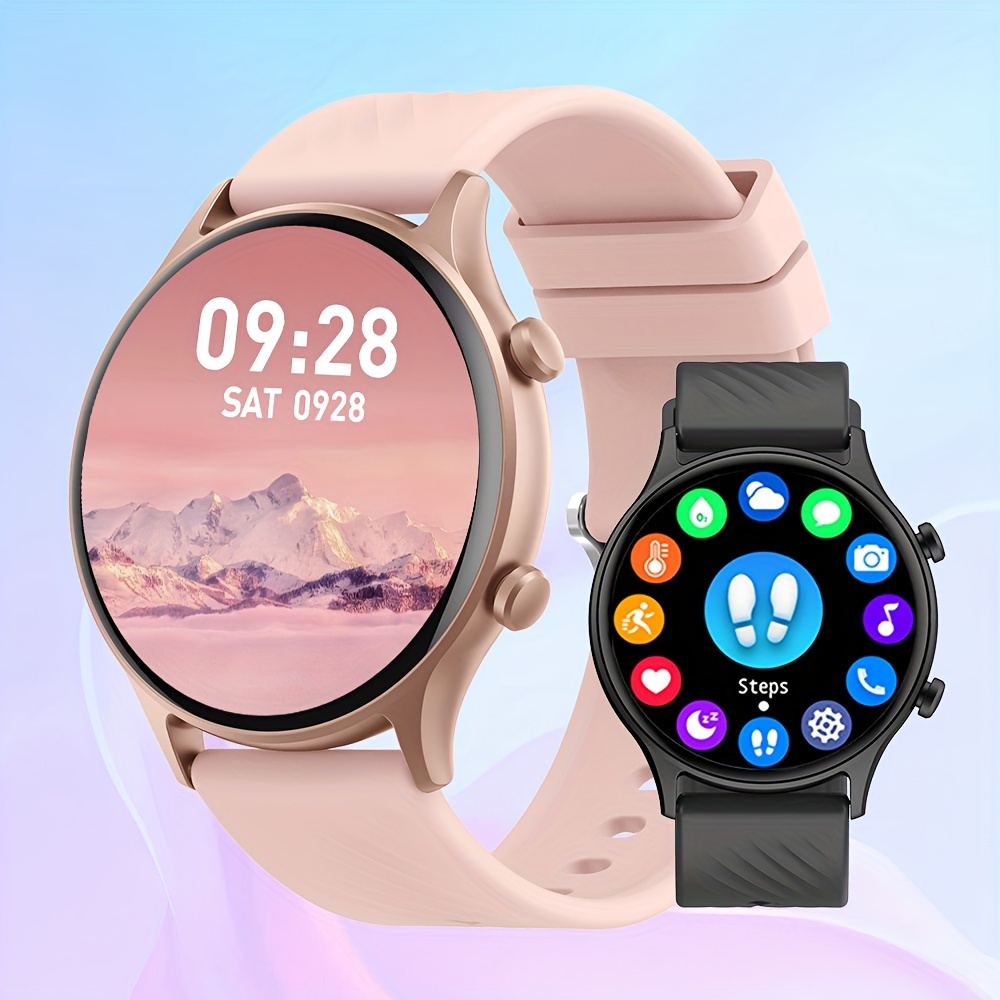 smart watch wireless call for women men 1 39 hd display multi sports modes ai voice assistant information alerts sports pedometer watch for android ios