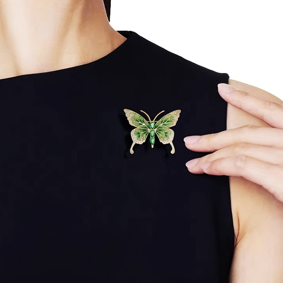

Green Enamel Butterfly Brooch: A Luxurious Accessory For High Fashion Ensembles