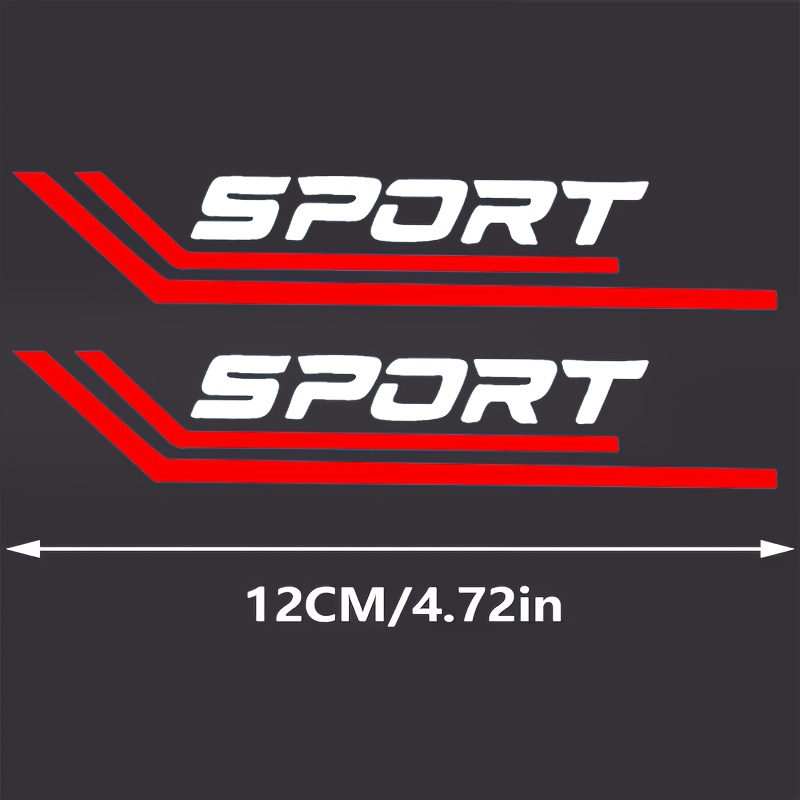 Image of 2pcs Sport Car Windshield Wiper Stickers | Car Decorative Decals, Car Body Scratch-proof Protective Cover, Self-adhesive Vinyl Material