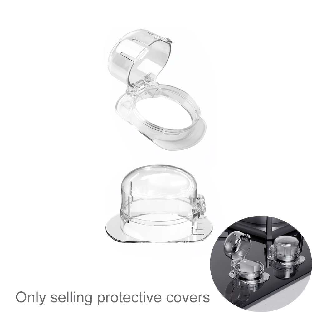 2pcs Child Proof Stove Knob Covers, Stove Knob Safety Covers For Kids And Pets, - Safe, Oil & Stain Resistant, Easy To Clean Only Selling Gas Caps