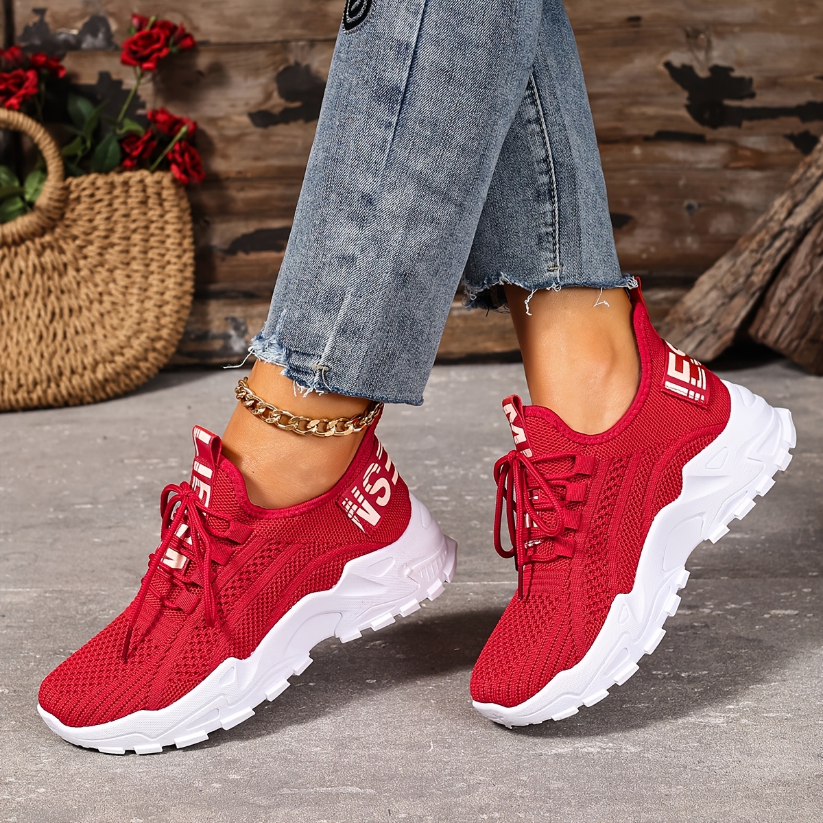 Women'S Shoes, Women'S Fashion Casual Shoes, New Women'S Shoes, Black White, Lightweight Soft-Soled Running Shoes, Comfortable And Breathable Sports Shoes, Outdoor, Vacation Travel, Casual Sports Women'S Shoes, Slip-On Lace-Up Women'S Shoes