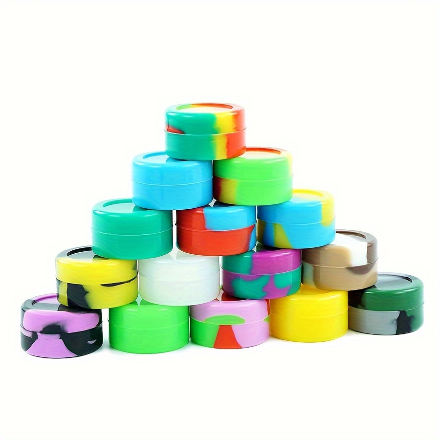 

15pcs/50/pcs Silicone Container Mini Storage Box Multifunctional Storage Container For Cream