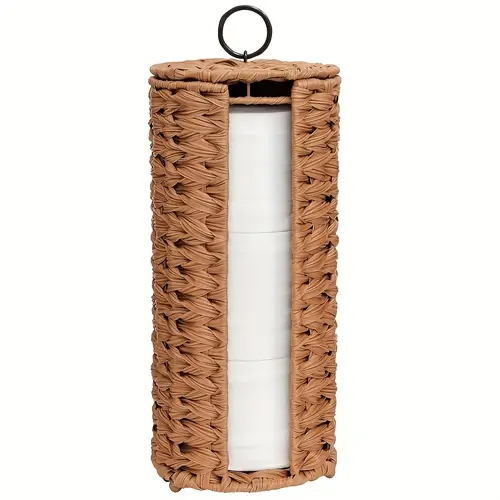 Stylish Cylindrical Trash Bin Made of Wood with a Rotating Lid - Designed to * Odors, Ideal for Use in Homes And Offices, Suitable for Bathrooms, Living Rooms, Kitchens, And Small Bathrooms.