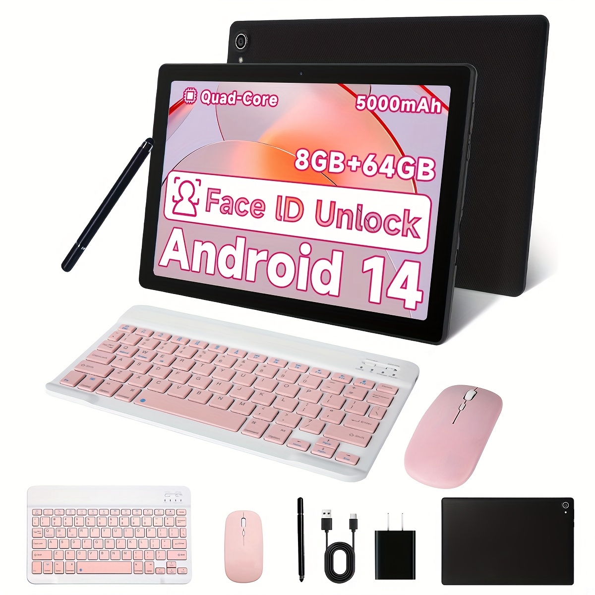 Tablette Goodtel Android 10" – 14Go RAM + 128Go, Batterie 8000mAh, Octa-Core