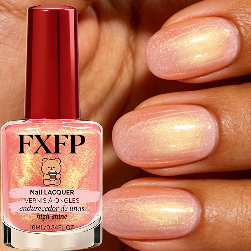 Fxfp Orange Polarized Nail Polish - Dries , No Lamp Needed, Polarized Effect, Party , Gift