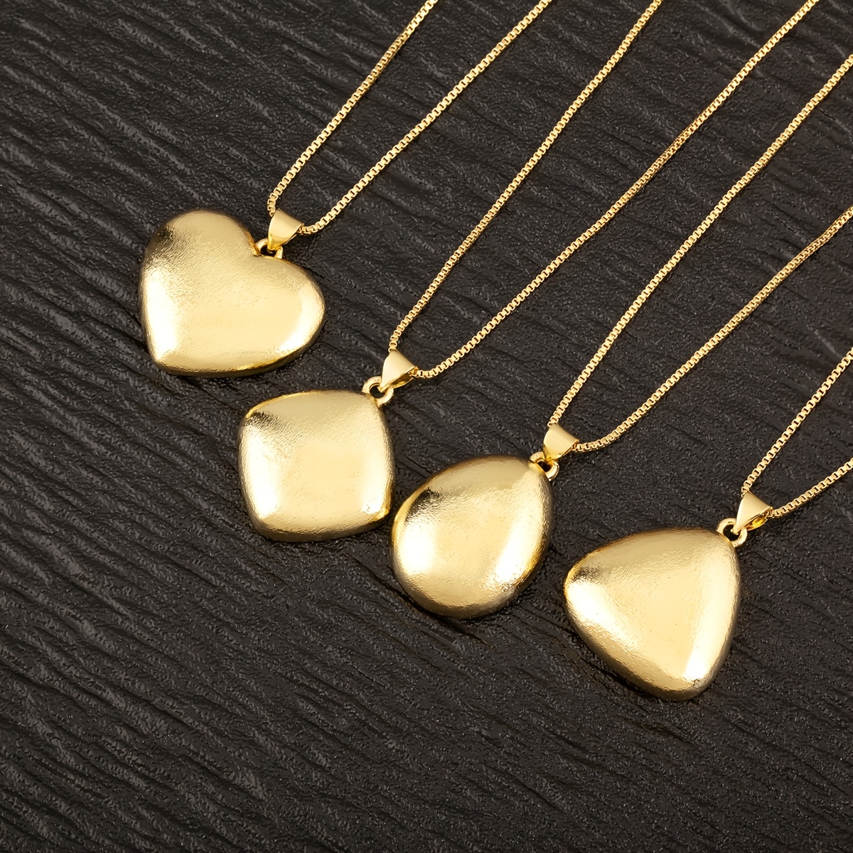 Women's 18K Plated Copper Minimalist Pendant Necklace