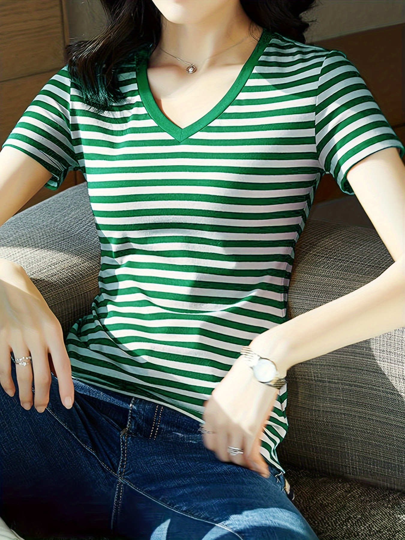 T-shirt rayé manches longues - Pull&Bear Switzerland