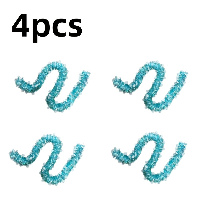 TEMU 4 pezzi = 314.96 pollici di nastro blu di , decorazione in foglio qualit�, materiale , elegante ornamento per le feste, per decorazioni festive