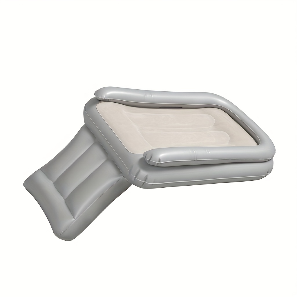 TEMU A Portable Inflatable Mattress With Cushioning Designed For Travel, Suitable For Use On Airplanes, Boats, Trains, Or Camping. Foldable,