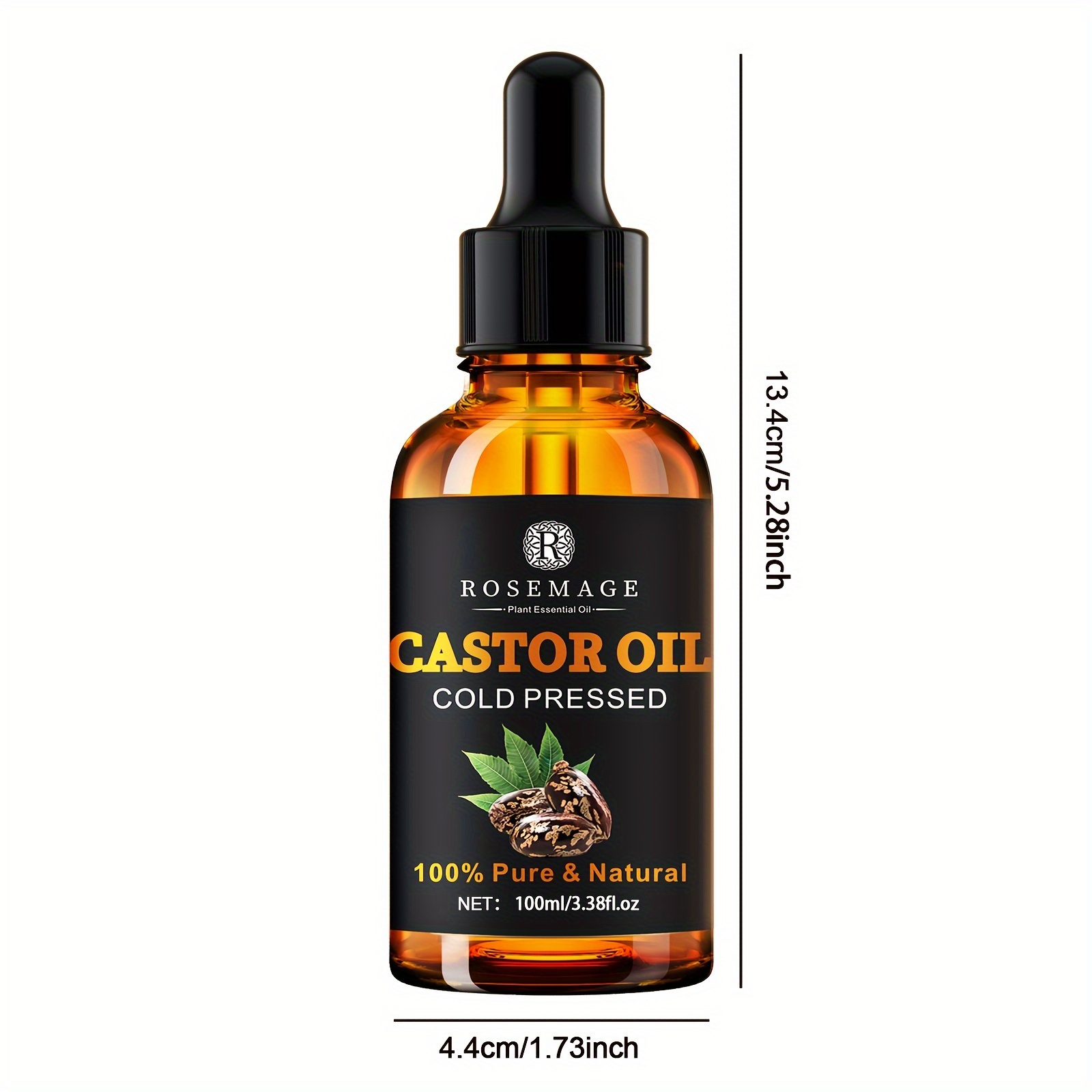 castor oil   cold pressed rich hydration for dry hair eyelashes eyebrows light beige scalp nails and body care essential oil unrefined hexane free details 6