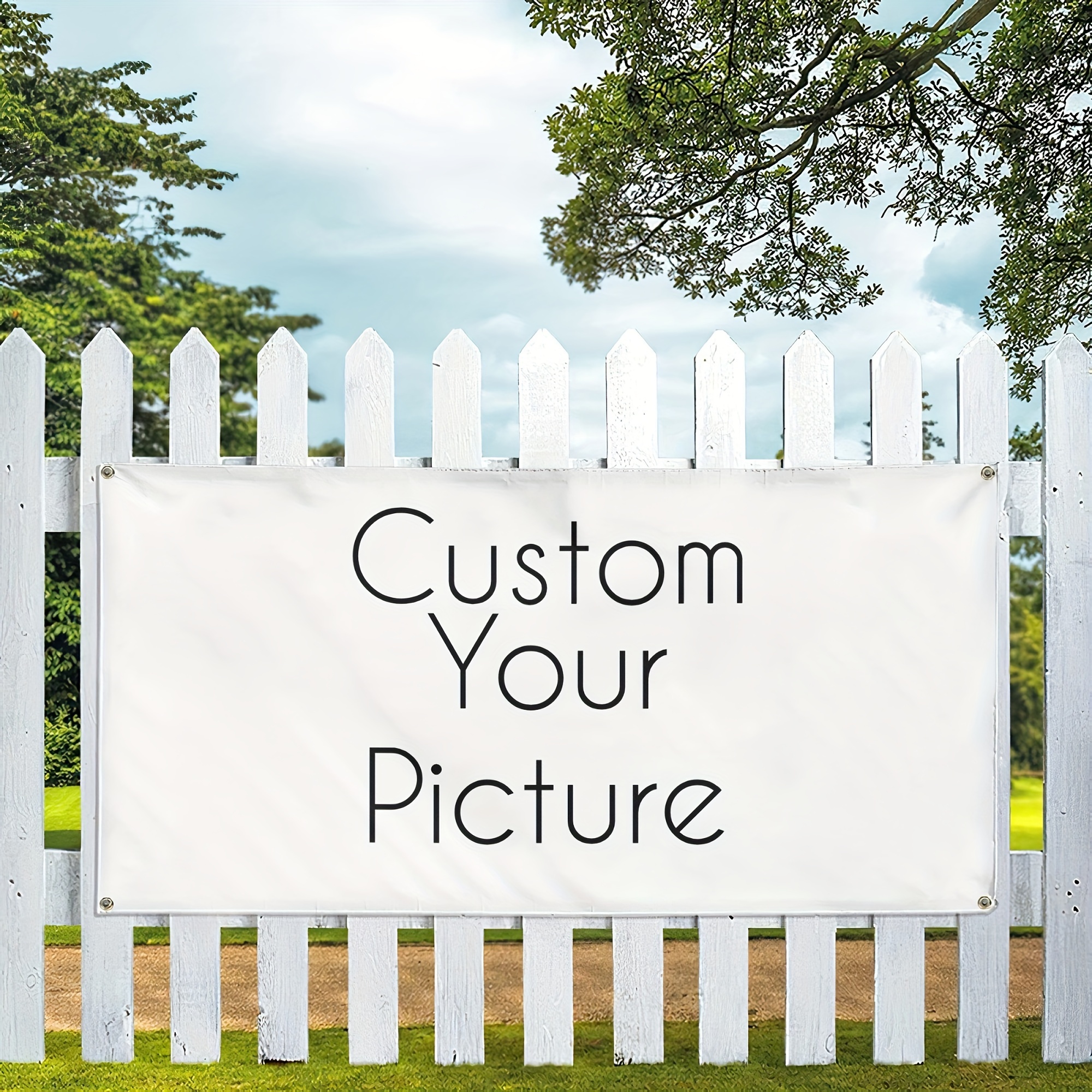 

Custom Full-color Banner - Durable 100% Linen, Personalized Image With Quad Stitched Edges - Perfect For Any Occasion, Upload Your Photo