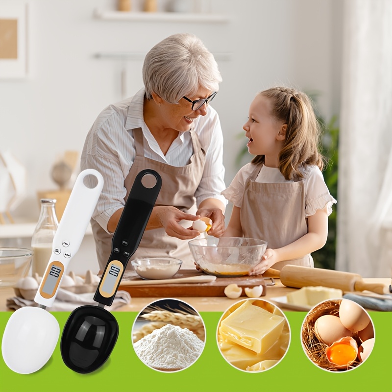 professional kitchen scale spoon food scale spoon scale 0 1g   detachable head   chip for   4 measurement   large lcd screen   function essential for bakers   kitchen   professional kitchen spoon black 6
