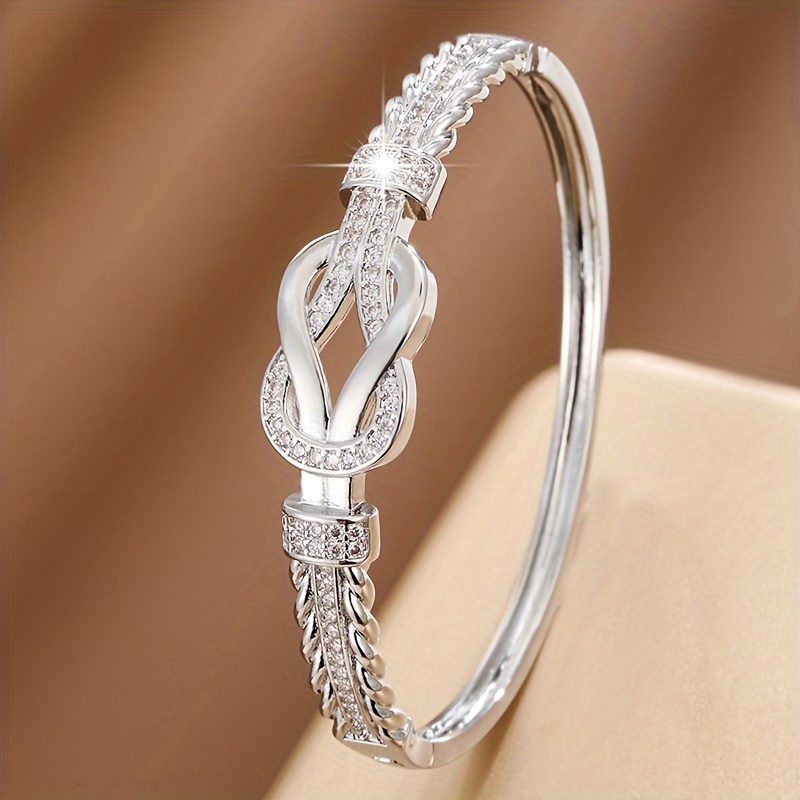 Zirconia Buckle Bracelet for Women