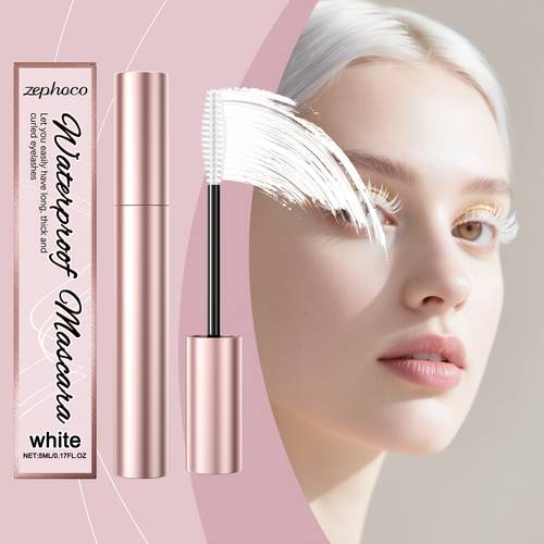 white mascara defines line provides natural lengthening smudge proof free portable mascara a