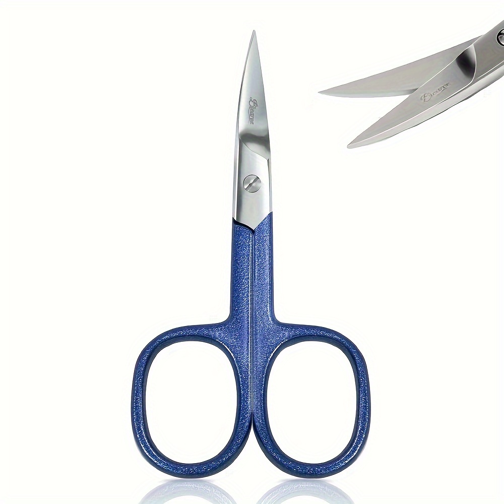 

Bicaree Manicure Scissors Nail Cuticle Shears For Facial Hair, Beard, Mustache, Eyebrows, Eyelashes, Ear Hair For