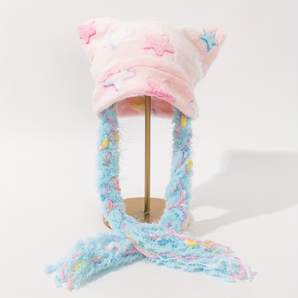 1pc autumn winter y2k style 3d cat ear sleeping hat dopamine - Temu