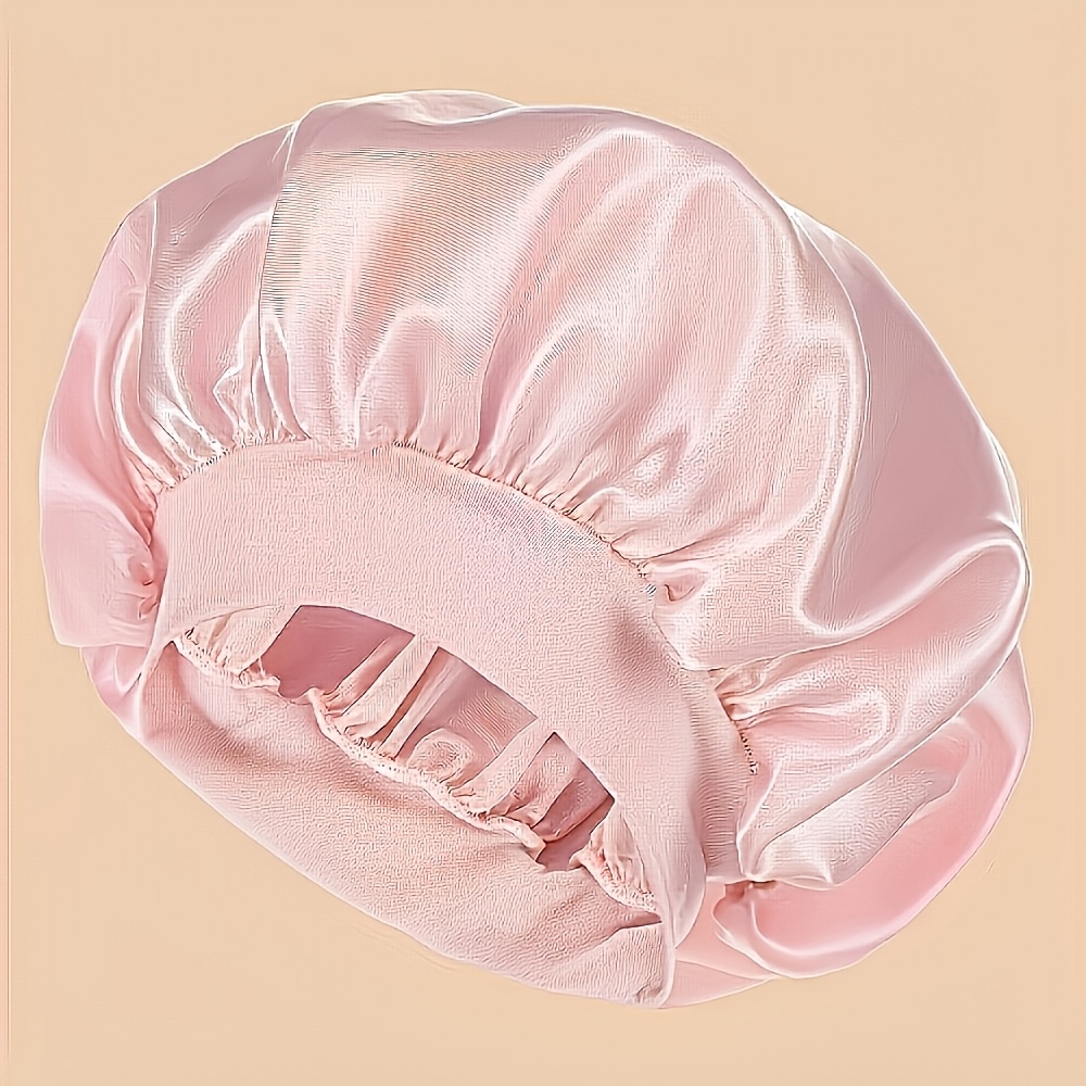 

Coiffe de sommeil en satin luxueux, bande élastique large, polyester confortable 85% et élasthanne 15%, non parfumé, chapeau de bain à