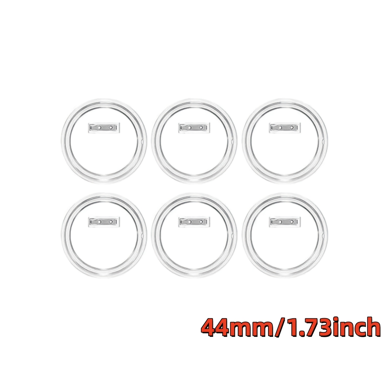 TEMU Kit de Fabrication de Boutons DIY avec Boutons Transparents et Épingles, Badges , Boutons Photo pour Décoration de Fêtes, Activités Scolaires,