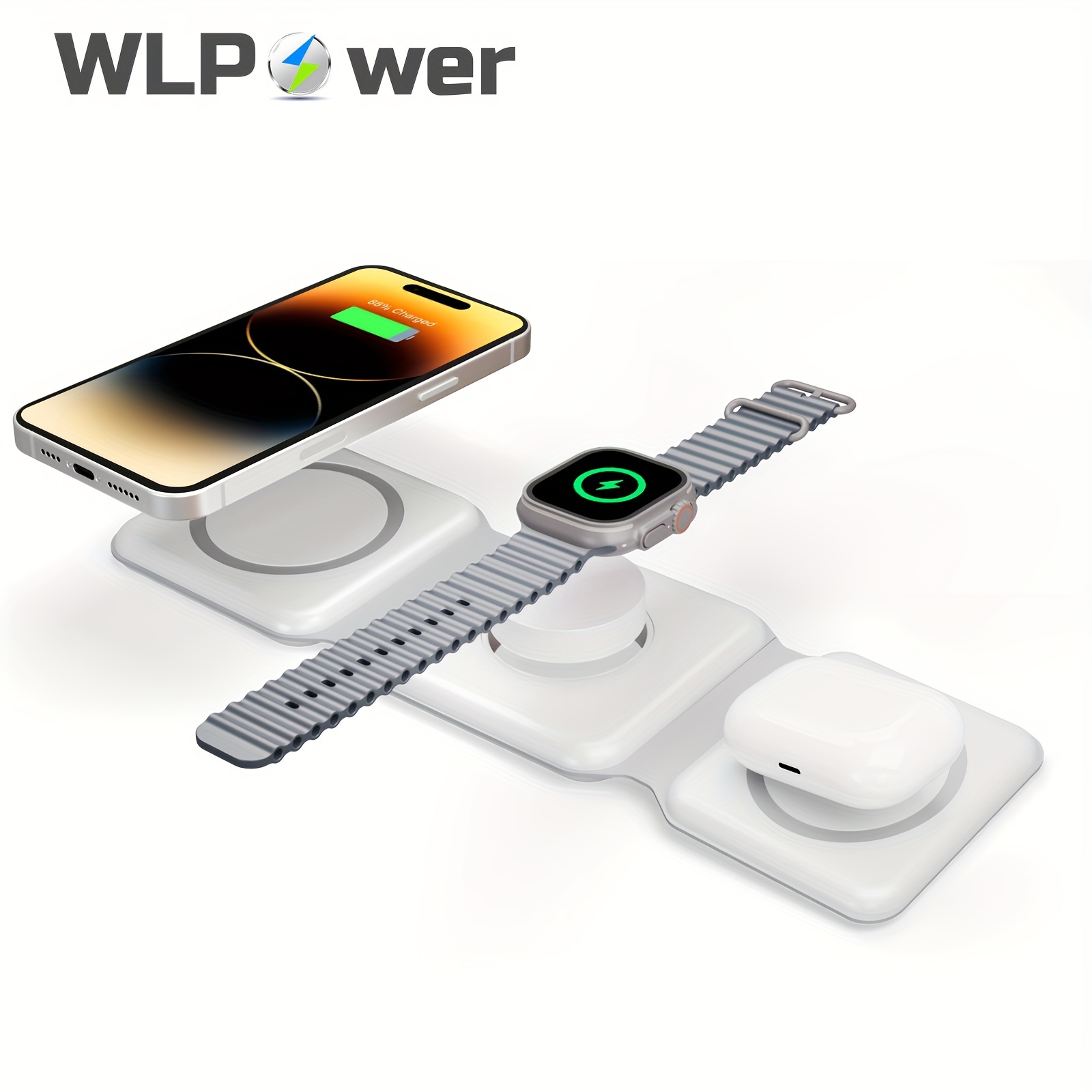 

Wlpower Wireless Portable , Wireless Charger, For 15 14 11 8 Xs, For 3rd Gen, For Iwatch 6 5 4 3 2 Se , S8 S9 S20 To S23 8 9 .