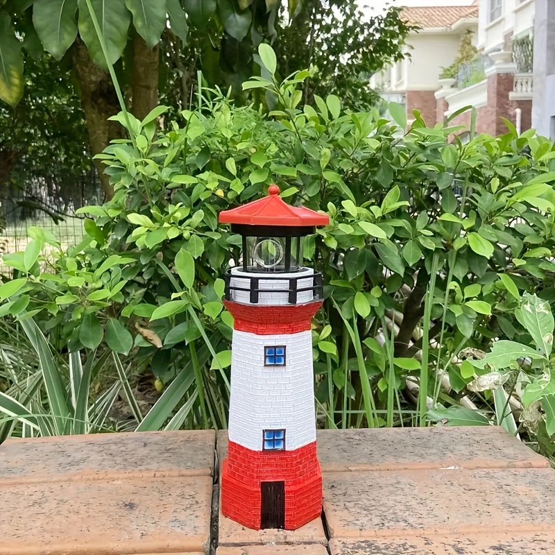 Farol Decorativo Giratorio con Energía Solar para Patios y Jardines - Añade Encanto & Seguridad a tu Espacio Exterior - Regalo de Navidad