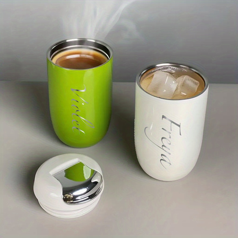 custom 12oz stainless steel travel coffee cup laser engraved - Temu