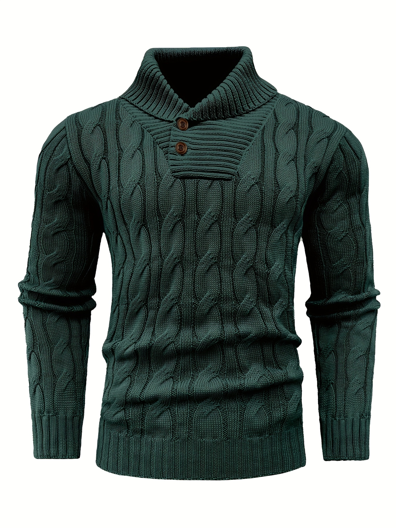 Men's Mature Business Sweater - New Autumn/Winter Lapel Ribbed Knitwear, Fashionable Solid Color Pullover, Suitable for Layering and Wearing Over Clothes