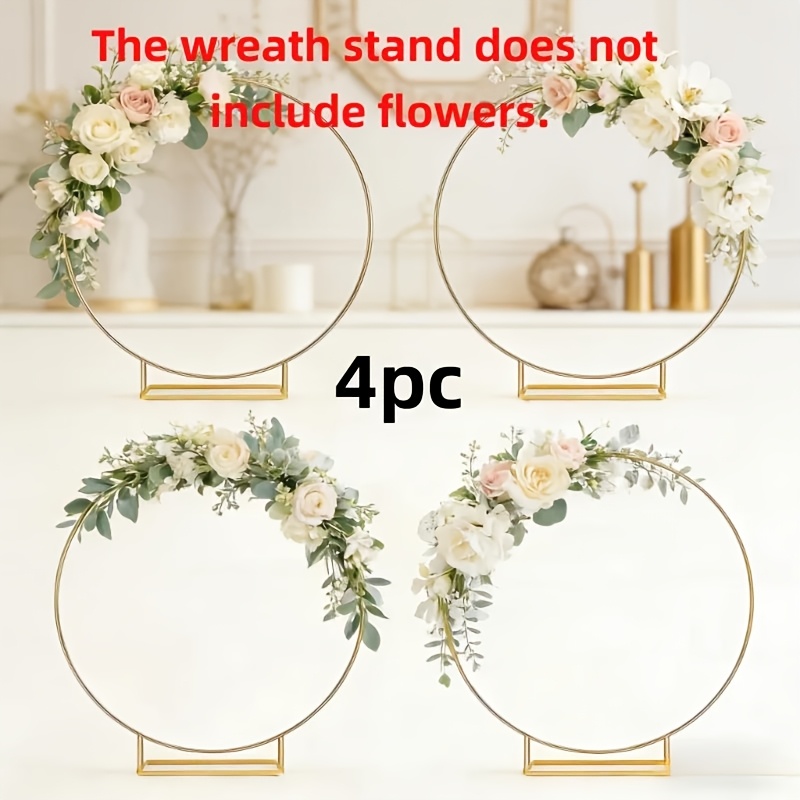 TEMU de mesa para boda, corona redonda dorada de 11.8 pulgadas, ideal para fiestas de regalo , banquetes de y aniversarios