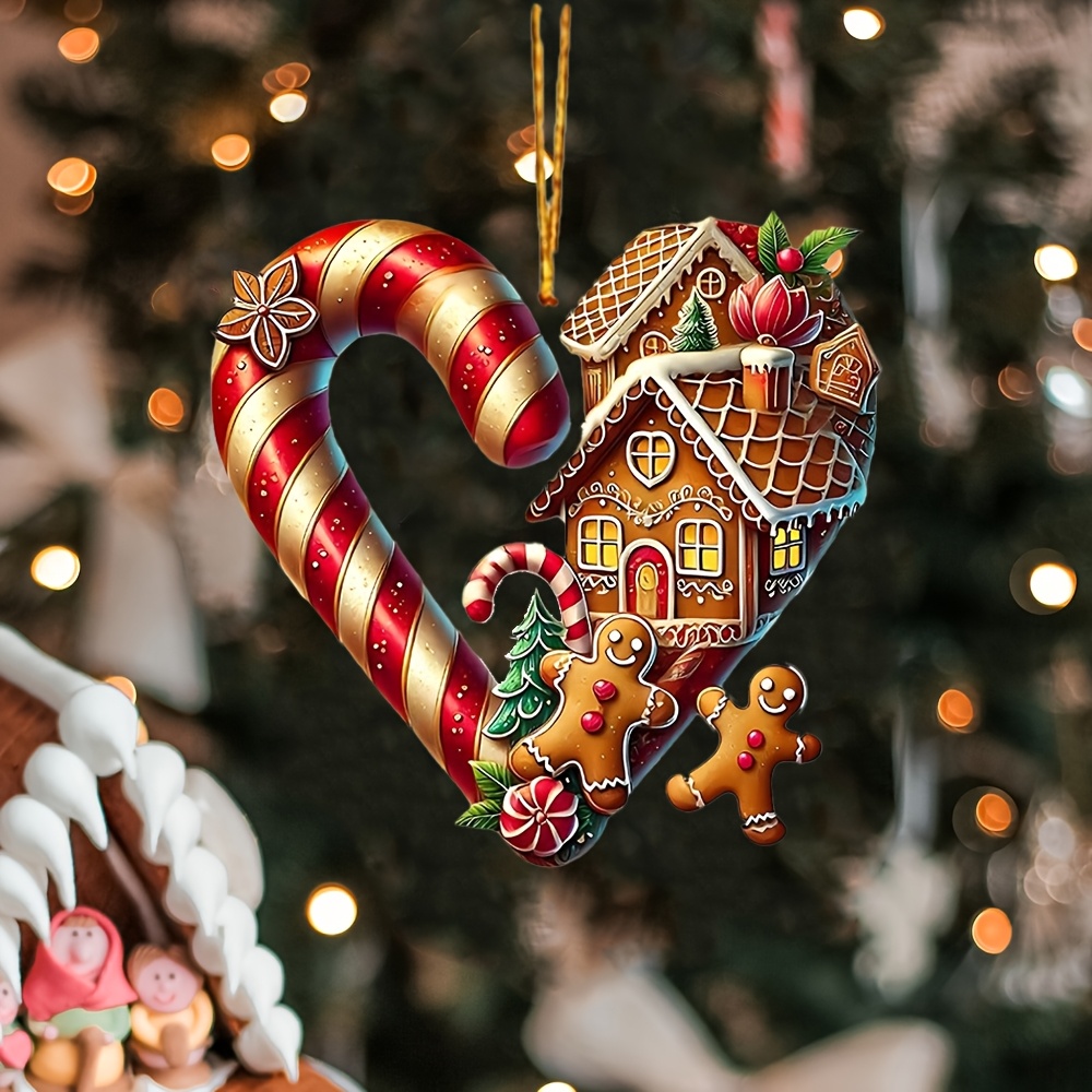 

For Man & -shaped Christmas Ornament - For , No Needed, Christmas Decor