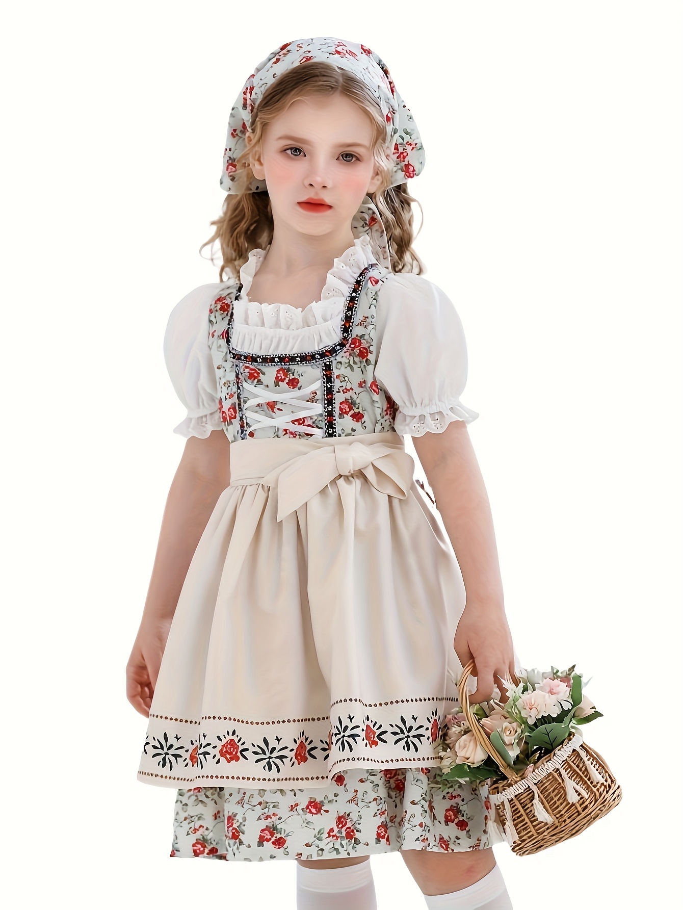 christmas victorian dress Mrs Santa Claus Christmas Dress – TwirlingDresses main image 1