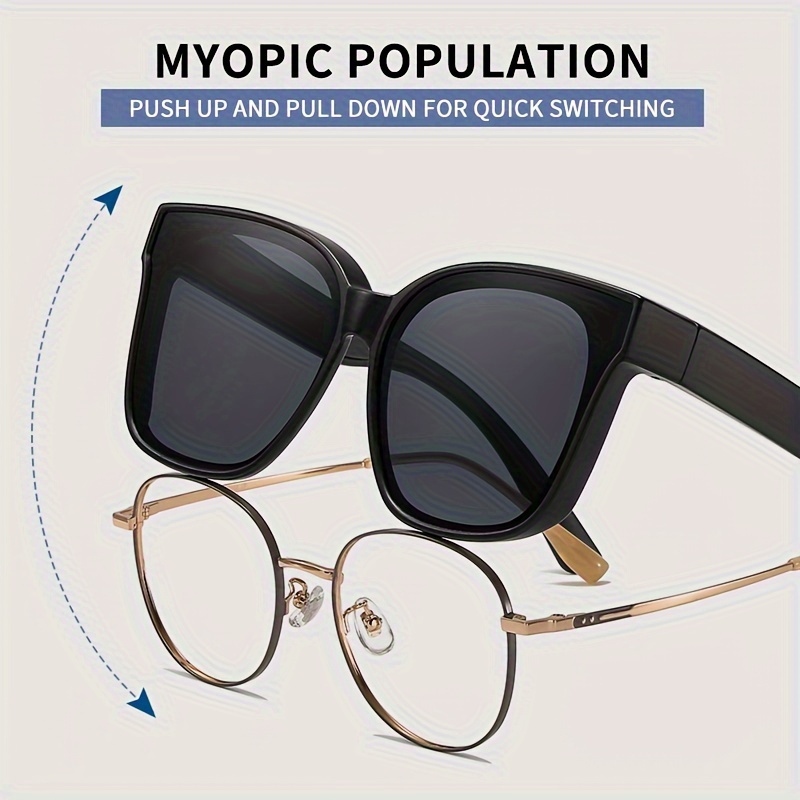 Oversized Fit Women Men Anti glare Wear Prescription Sun - Temu