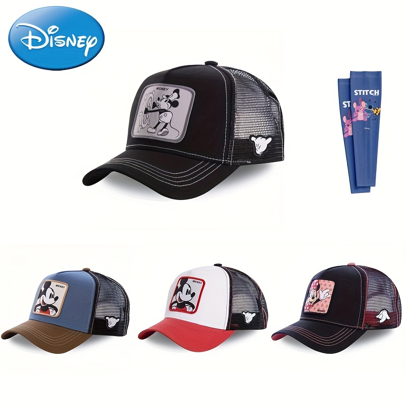

Cartoon Mouse Printed Trucker Hat Casual Mesh Baseball Cap Outdoor Adjustable Sunshade Sports Hats For Women Men