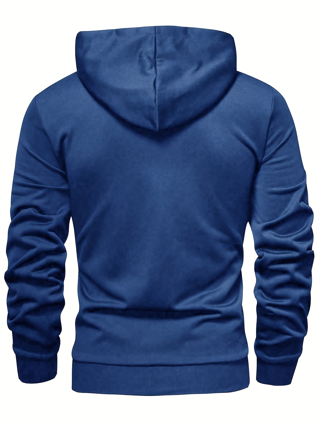 Men's Casual Green Hoodie with Half-Button Placket - Long Sleeve, Soft Polyester Fabric, Comfortable & Stylish for Spring/Fall, Casual Wear Hoodie | Minimalist Hoodie | Knitted Texture, Sweater Hoodie