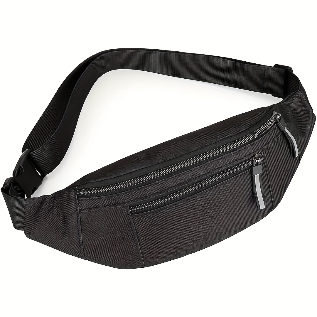E-shop Damen- und Herren-Umhänge- und Taillentasche mit 2 Reißverschlüssen, große Tasche, kleine Taillentasche, leichter Taillenrucksack, geeignet für