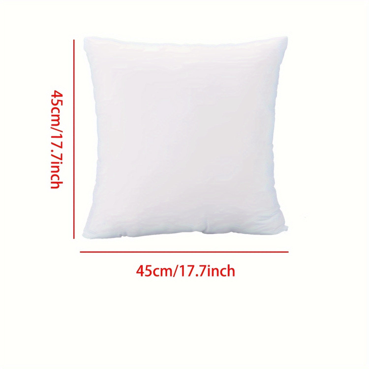 Image of 1pc Velvet Pillow Insert, 18-inch Utopian Bedding Home Decor Pillow Back Cushion