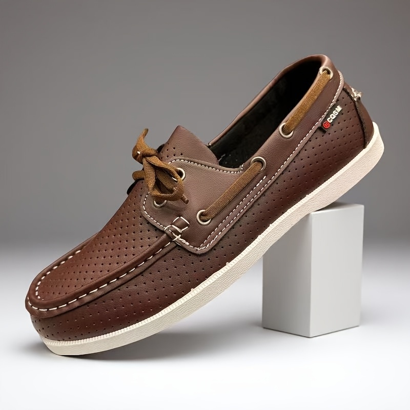 mens loafers business casual shoes spring and summer breathable board shoes   resistant driving shoes
