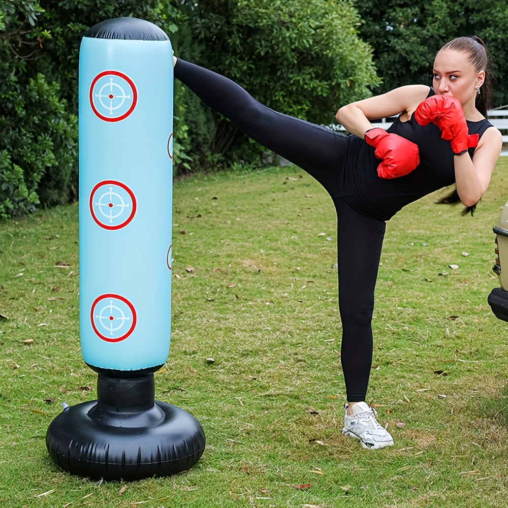 1pc Inflatable *ng Pillar Punching Bag, Sports Relax *ng Fitness Inflatable  Sandbag for Emotional Release and Adult Interactive