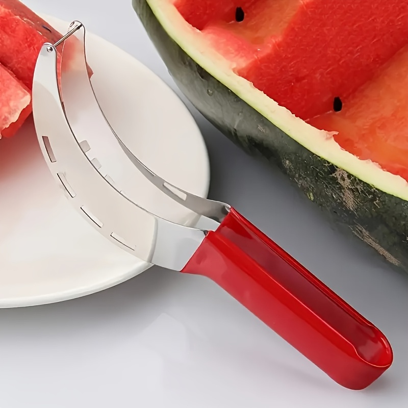 

Stainless Steel Watermelon With – Large, Easy-to-use Fruit Cutter & Divider, Multi-functional Kitchen Tool For Effortless Watermelon Slicing