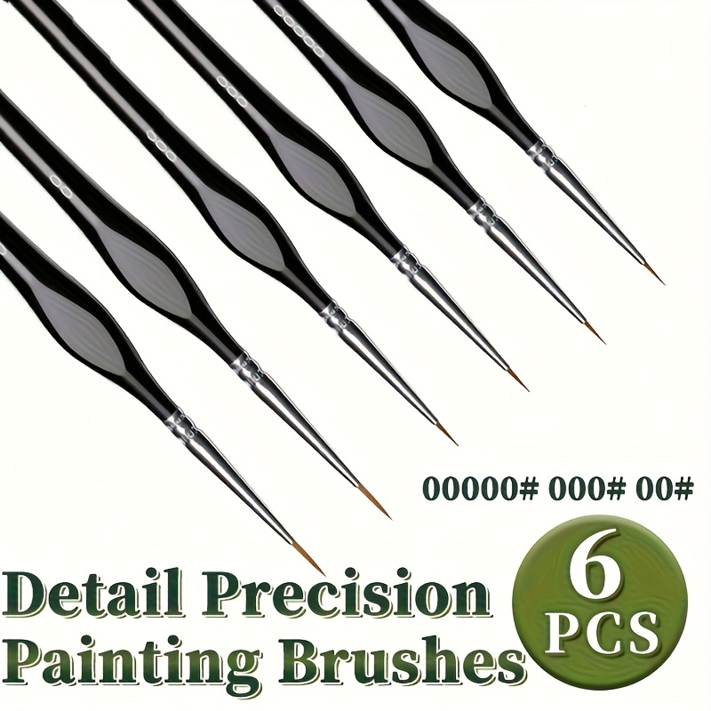 Ultra Fine Nylon Fine Bristle Paint Brush Set