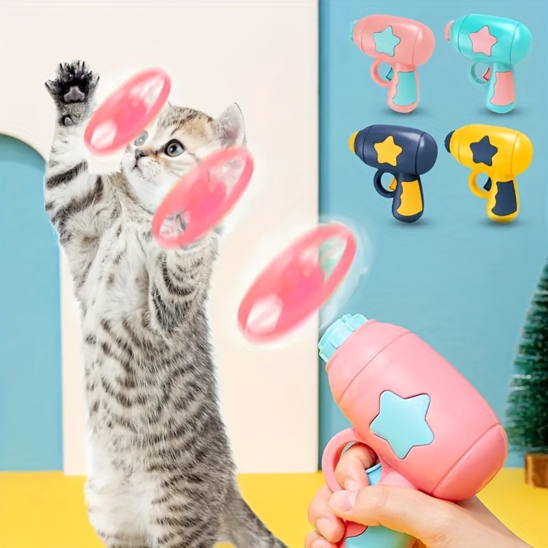 

Cats Fetch Toys, Indoor Cat Interactive Toys, Flying Propellers Cat Chasing Flying Propeller, Kitty Playing Toy For Interactive