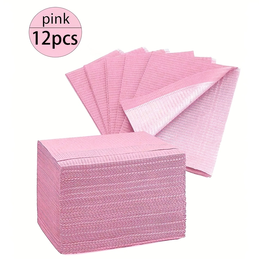 Image of 28/24/12pcs Disposable Nail Art Table Mats | Waterproof And Oil-resistant Surface Protectors For Tattoo And Eyelash Extension Makeup, Suitable For Home And Salon Use, Random Color