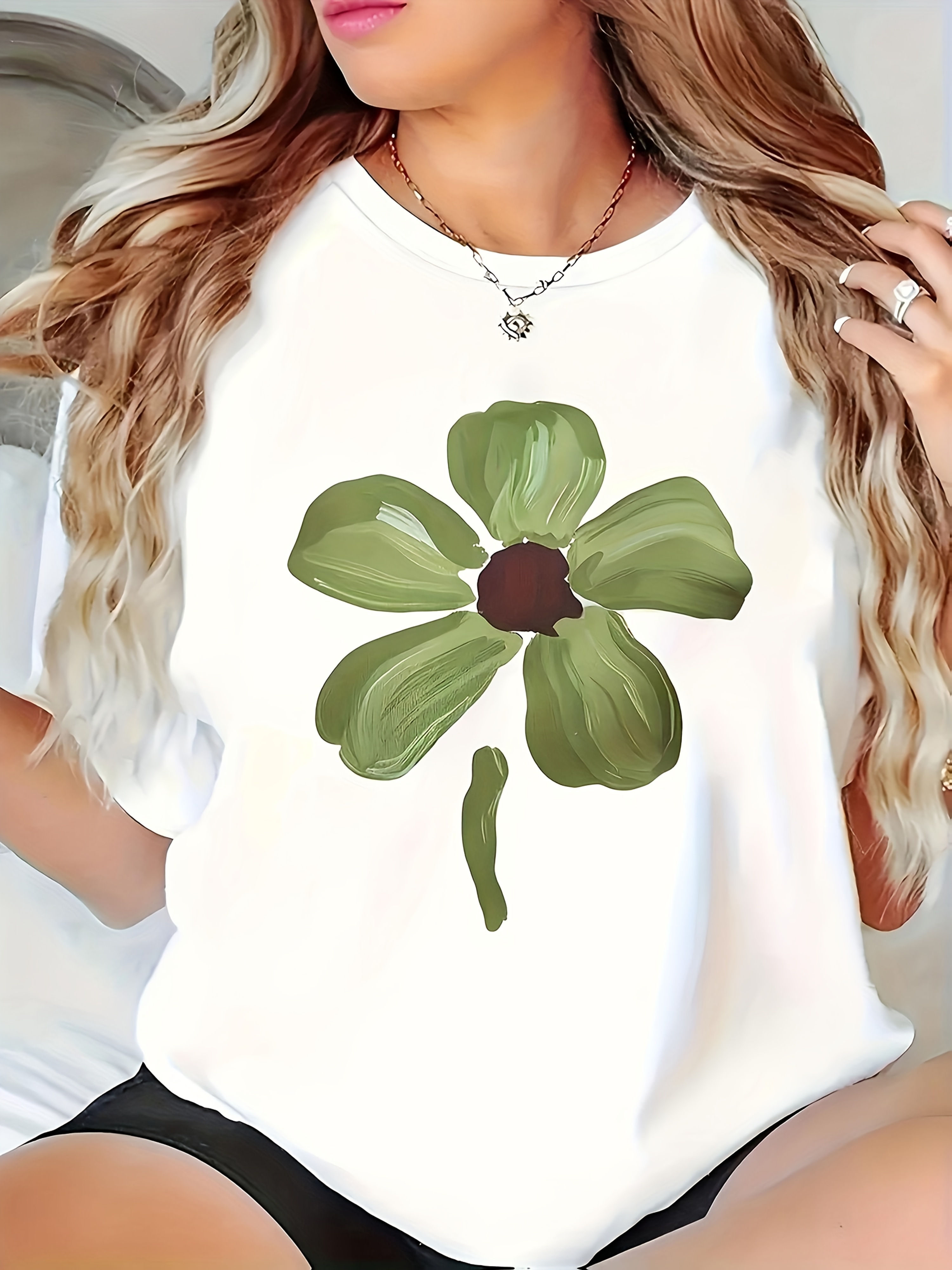 flower logo tee – YZ