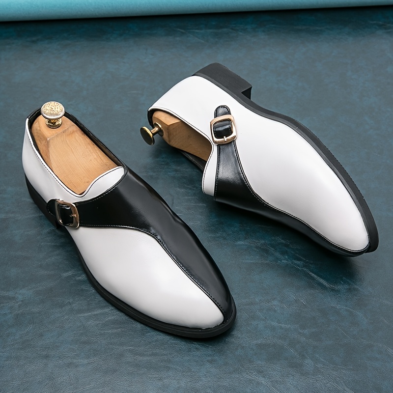 mens pointed toe slip dress loafers casual comfortable non - Temu
