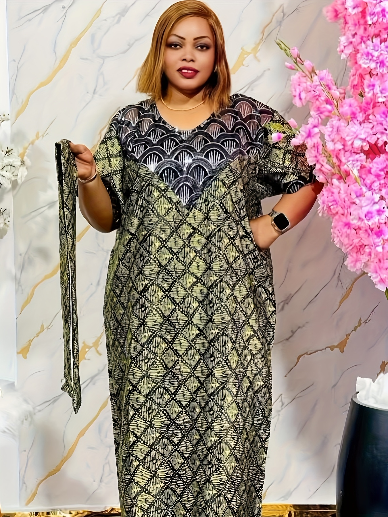 Sequin Kaftan Plus Size Plus Size African Dashiki Ankara Sequin