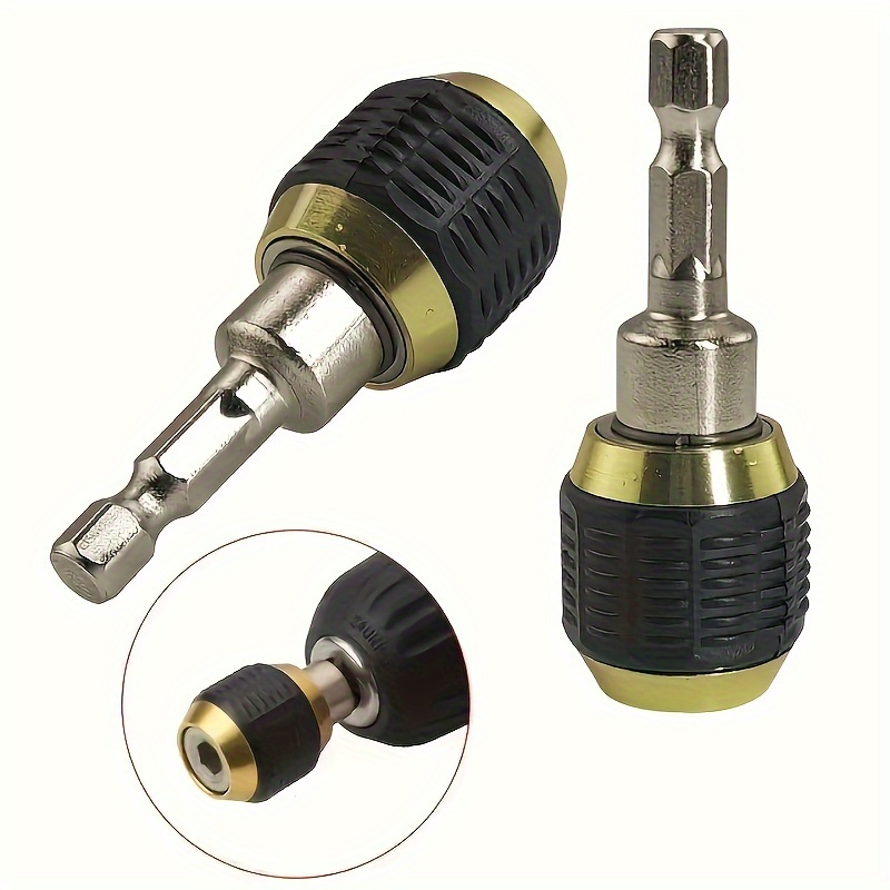 

2pcs - Hex Adapter - 1/4" Fit, No Required, For Diy Projects, Woodworking, And