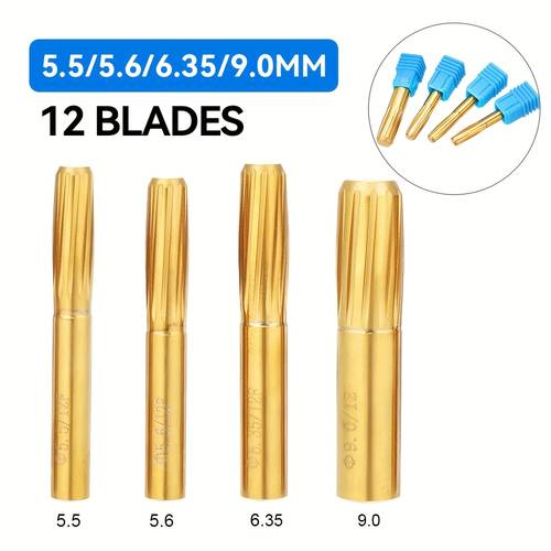 durable machine tool parts for a 12 slot hard alloy spiral milling cutter with chamber line buttons