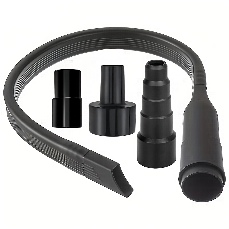 TEMU 4pcs Set Universal Vacuum Cleaner Extension Hose Kit Multifunctional Variable Diameter Adapter Crevice Flat Nozzle Wet Dry Dual Use Vacuum