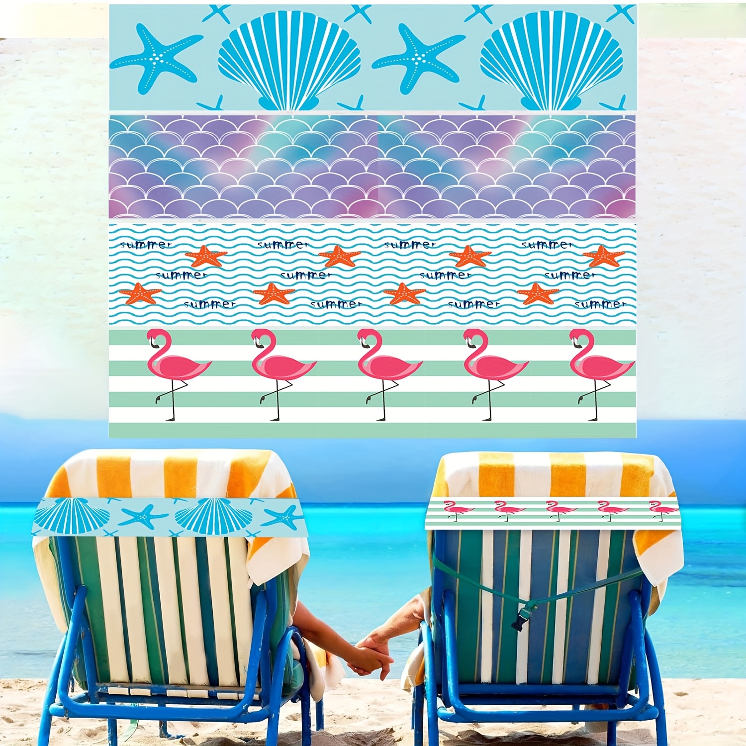 beach towel clips sold on Temu United States